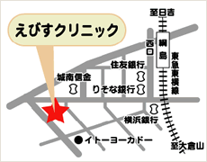 えびすクリニック 周辺地図
